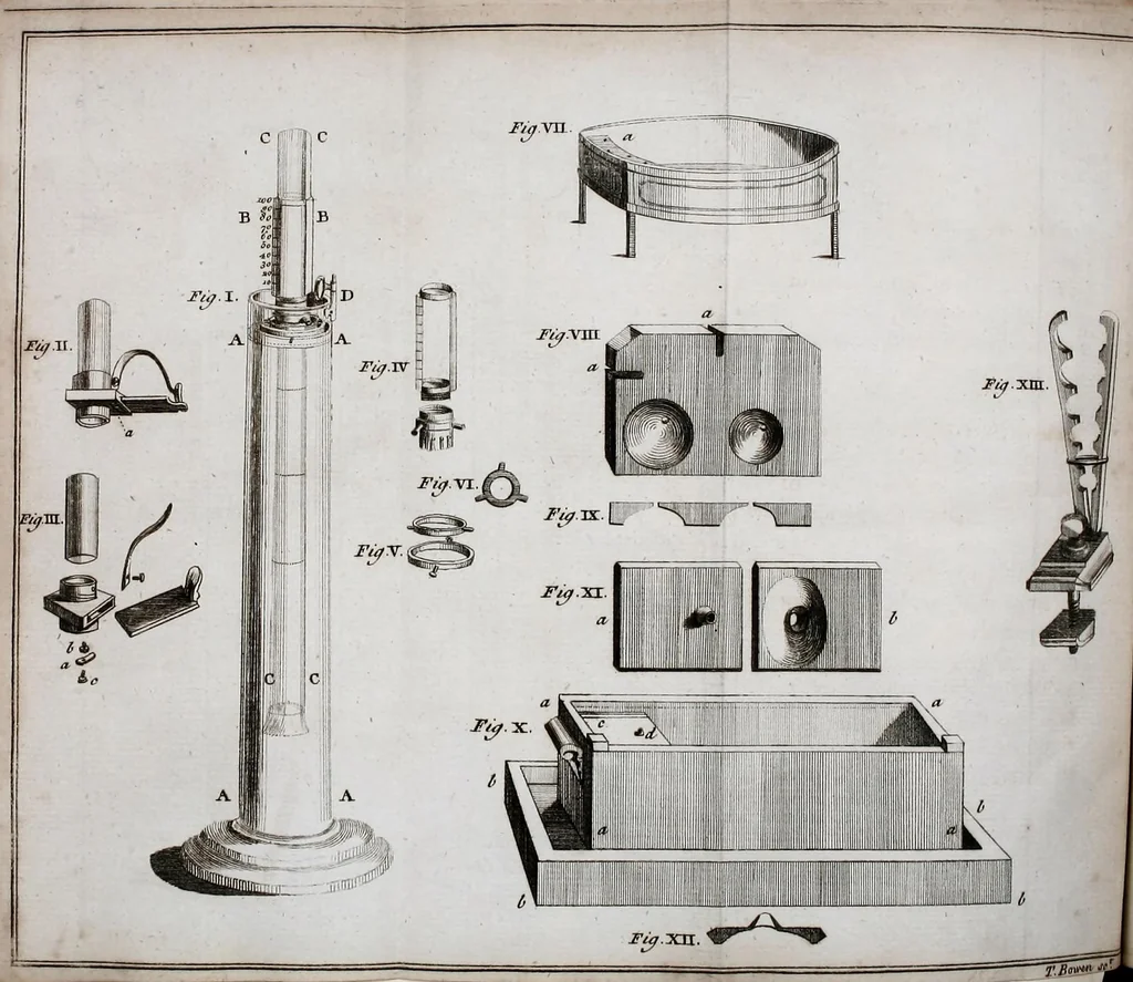 An illustration from Experiments upon vegetables : discovering their great power of purifying the common air in the sun-shine, and of injuring it in the shade and at night : to which is joined, a new method of examining the accurate degree of salubrity of the atmosphere, 1779, leaf 366