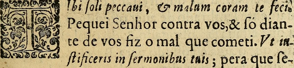 An illustration from Explicação do Salmo cincoenta: : feita a rogo da Madre Dona Isabel de Sancto Antonio, ou de Lima., 1629, leaf 112