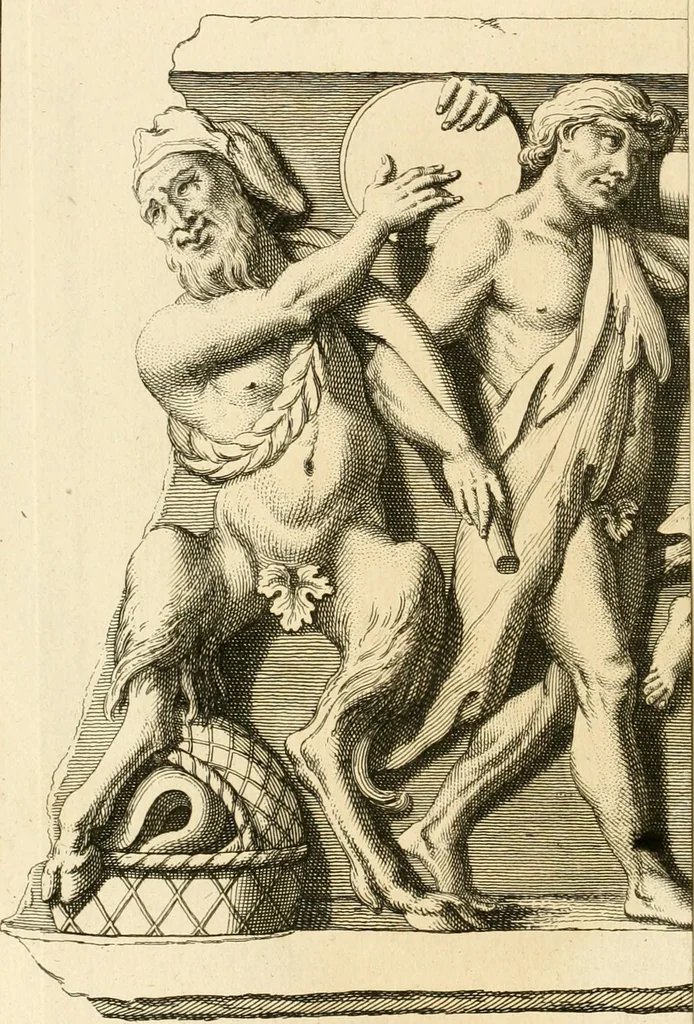 An illustration from Explication de divers monumens singuliers, qui ont rapport a la religion des plus anciens peuples : avec l'examen de la derniere edition des ouvrages de S. Jerôme, & un traité sur l'astrologie judiciaire : ouvrage enrichi de figures en taille-douce, 1739, leaf 117