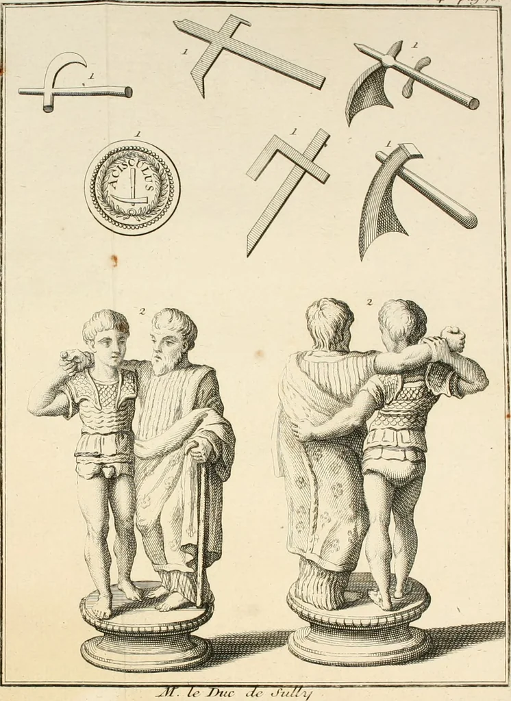 An illustration from Explication de divers monumens singuliers, qui ont rapport a la religion des plus anciens peuples : avec l'examen de la derniere edition des ouvrages de S. Jerôme, & un traité sur l'astrologie judiciaire : ouvrage enrichi de figures en taille-douce, 1739, leaf 159