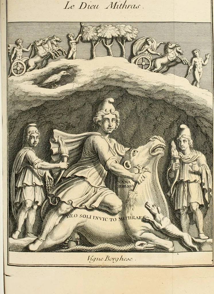 An illustration from Explication de divers monumens singuliers, qui ont rapport a la religion des plus anciens peuples : avec l'examen de la derniere edition des ouvrages de S. Jerôme, & un traité sur l'astrologie judiciaire : ouvrage enrichi de figures en taille-douce, 1739, leaf 317