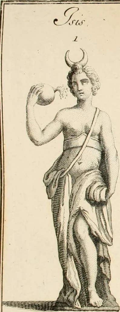 An illustration from Explication de divers monumens singuliers, qui ont rapport a la religion des plus anciens peuples : avec l'examen de la derniere edition des ouvrages de S. Jerôme, & un traité sur l'astrologie judiciaire : ouvrage enrichi de figures en taille-douce, 1739, leaf 412