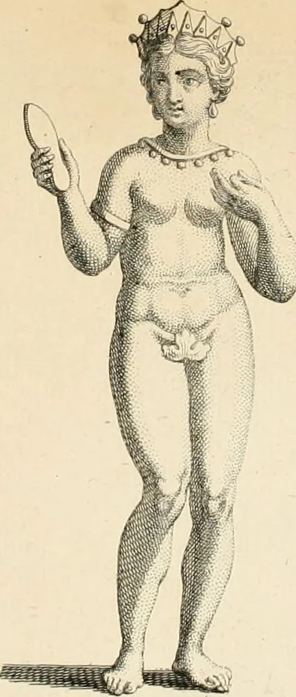 An illustration from Explication de divers monumens singuliers, qui ont rapport a la religion des plus anciens peuples : avec l'examen de la derniere edition des ouvrages de S. Jerôme, & un traité sur l'astrologie judiciaire : ouvrage enrichi de figures en taille-douce, 1739, leaf 412