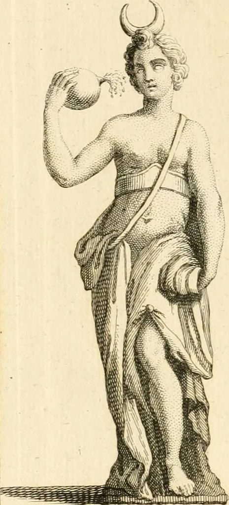An illustration from Explication de divers monumens singuliers, qui ont rapport a la religion des plus anciens peuples : avec l'examen de la derniere edition des ouvrages de S. Jerôme, & un traité sur l'astrologie judiciaire : ouvrage enrichi de figures en taille-douce, 1739, leaf 413