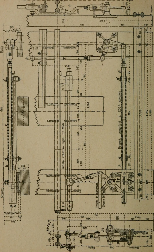 An illustration from Exploitation technique des chemins de fer .., 1907, leaf 275