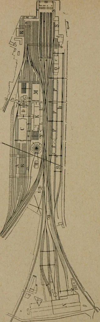 An illustration from Exploitation technique des chemins de fer .., 1907, leaf 45