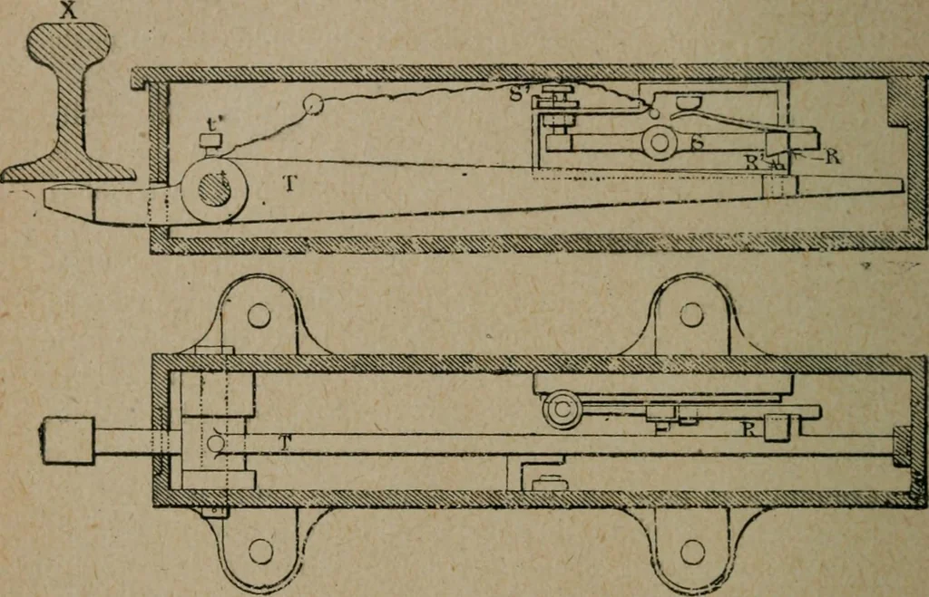 An illustration from Exploitation technique des chemins de fer .., 1907, leaf 475