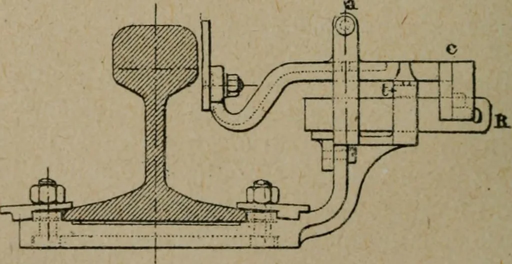 An illustration from Exploitation technique des chemins de fer .., 1907, leaf 557