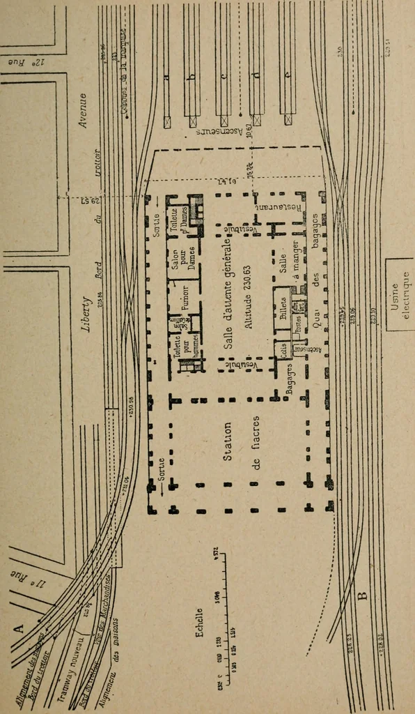 An illustration from Exploitation technique des chemins de fer .., 1907, leaf 60