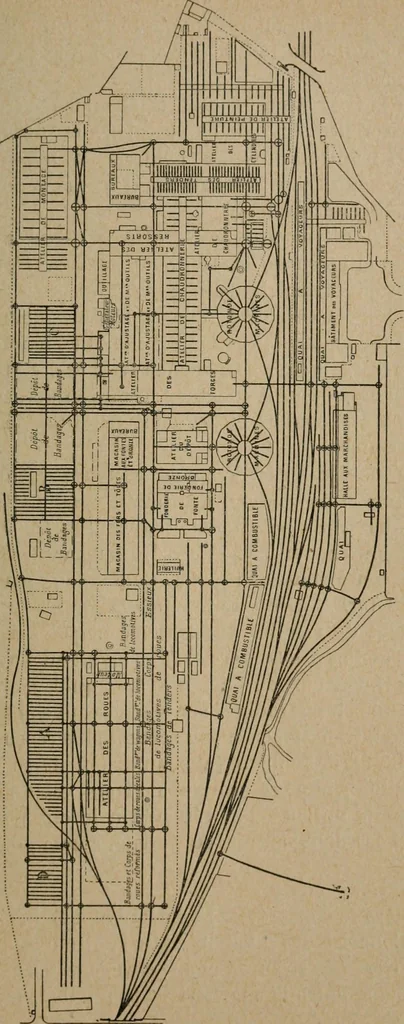 An illustration from Exploitation technique des chemins de fer .., 1907, leaf 654