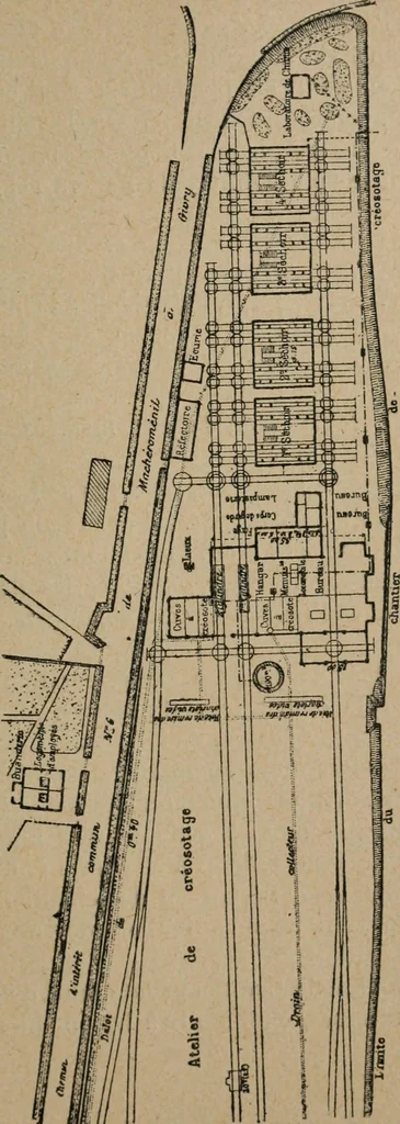 An illustration from Exploitation technique des chemins de fer .., 1907, leaf 694