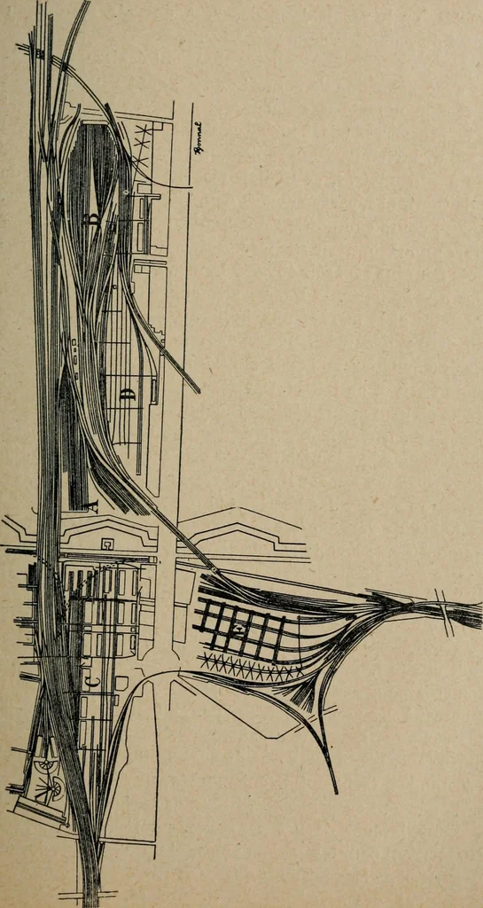 An illustration from Exploitation technique des chemins de fer .., 1907, leaf 98