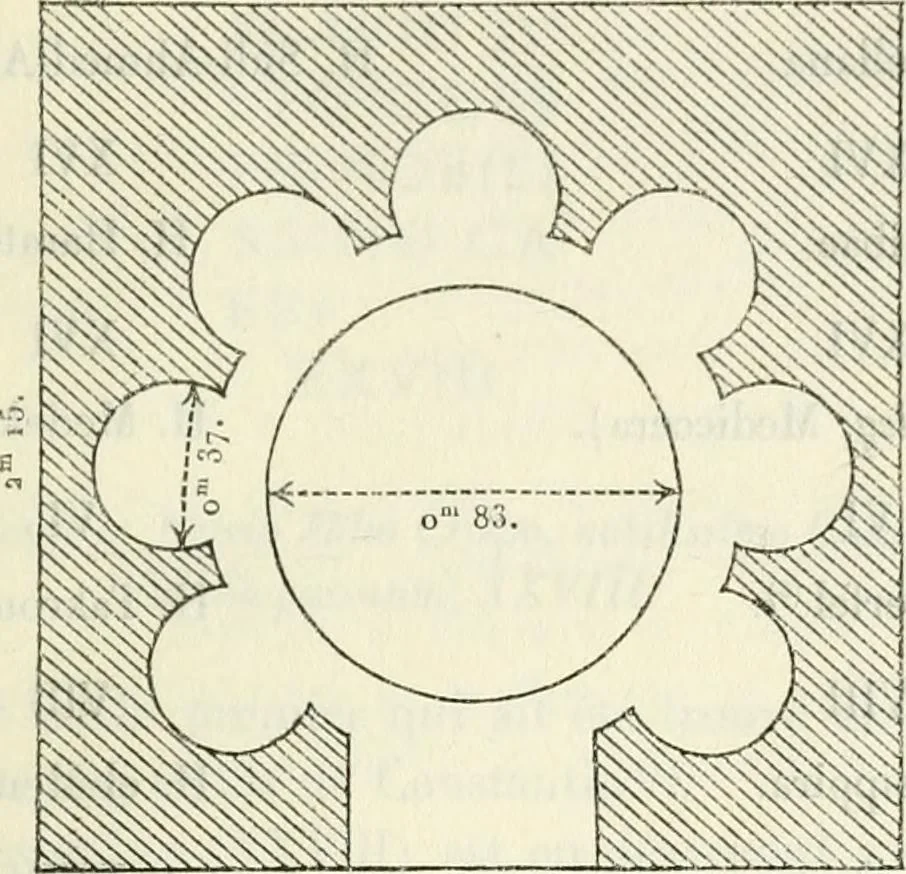 An illustration from Explorations épigraphiques et archéologiques en Tunisie, 1883, leaf 28