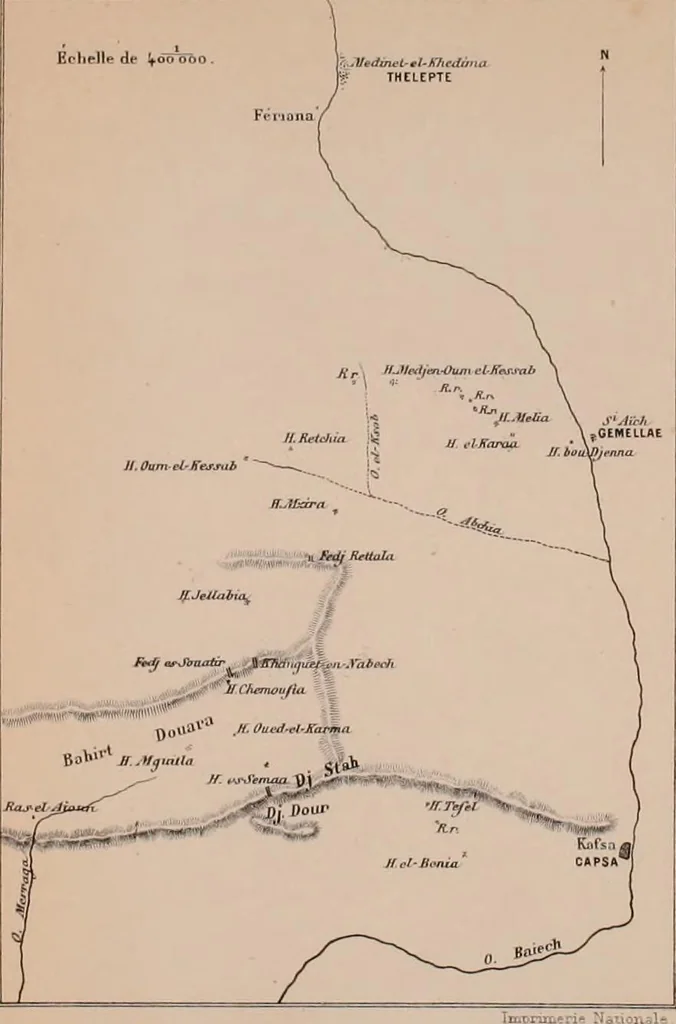 An illustration from Explorations épigraphiques et archéologiques en Tunisie, 1883, leaf 179