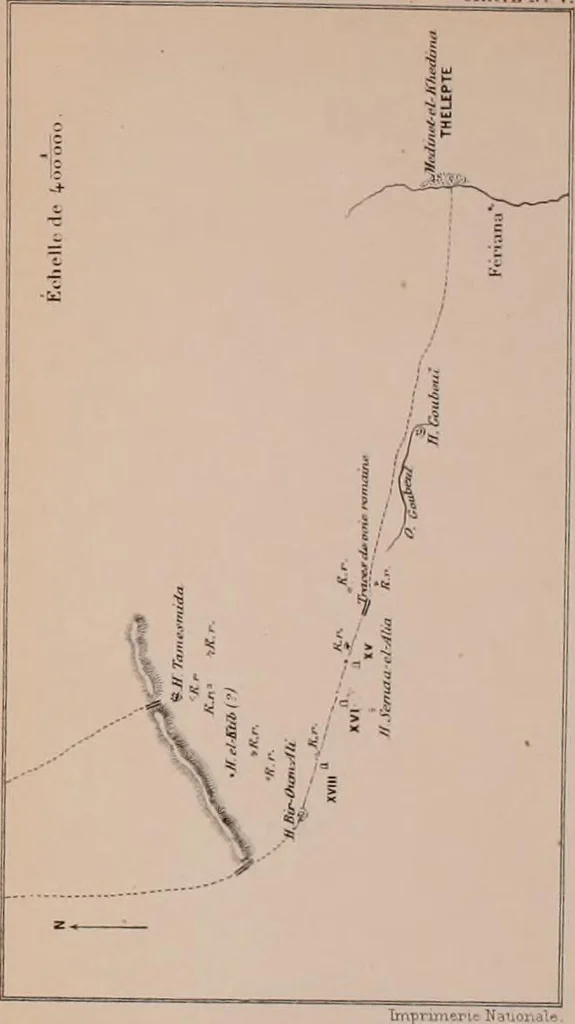 An illustration from Explorations épigraphiques et archéologiques en Tunisie, 1883, leaf 179