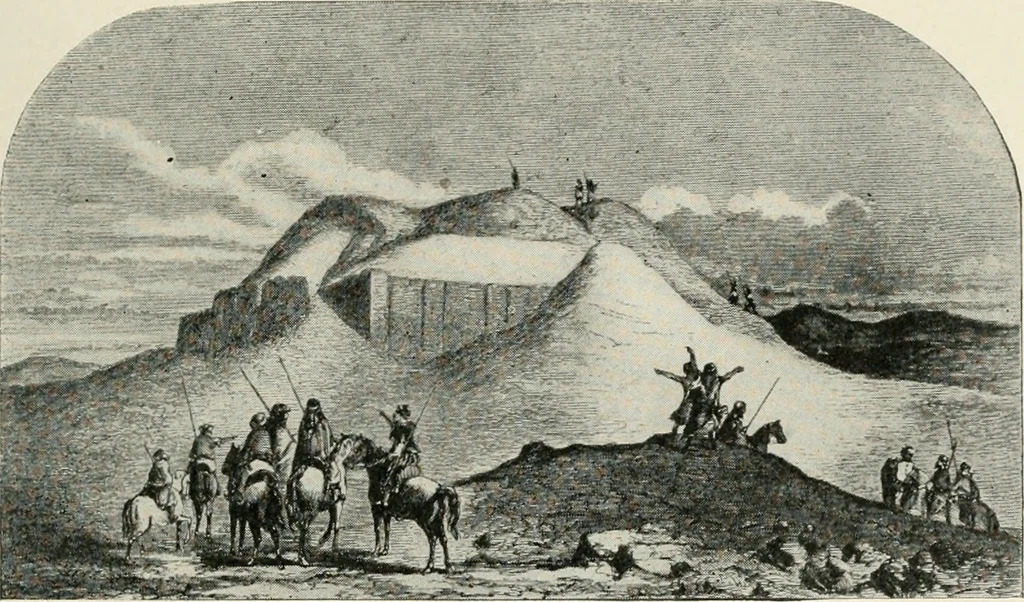 An illustration from Explorations in Bible lands during the 19th century, 1903, leaf 216
