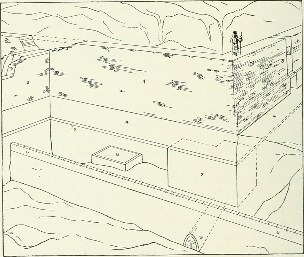 An illustration from Explorations in Bible lands during the 19th century, 1903, leaf 475