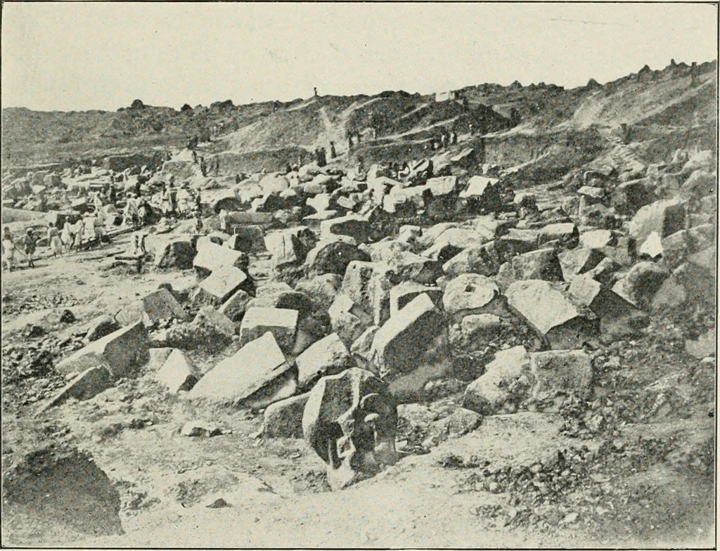 An illustration from Explorations in Bible lands during the 19th century, 1903, leaf 758