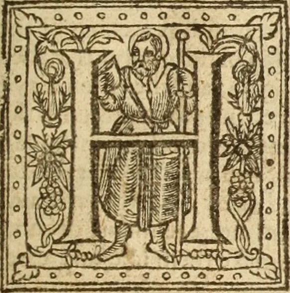 An illustration from An exposition vpon the Epistle to the Colossians : wherein, not onely the text is methodically analysed, and the sence of the words, by the help of writers, both ancient and moderne is explayned : but also, by doctrine and vse, the intent of the Holy Ghost is in euery place more fully vnfolded and vrged : and besides, the very marrow of most common-places is aptly diffused throughout the body of this exposition, as the nature of this kinde of teaching would beare : and further, many chiefe cases of conscience are here resolued : being, the substance of neare seuen yeeres weeke-dayes sermons, 1617, leaf 322