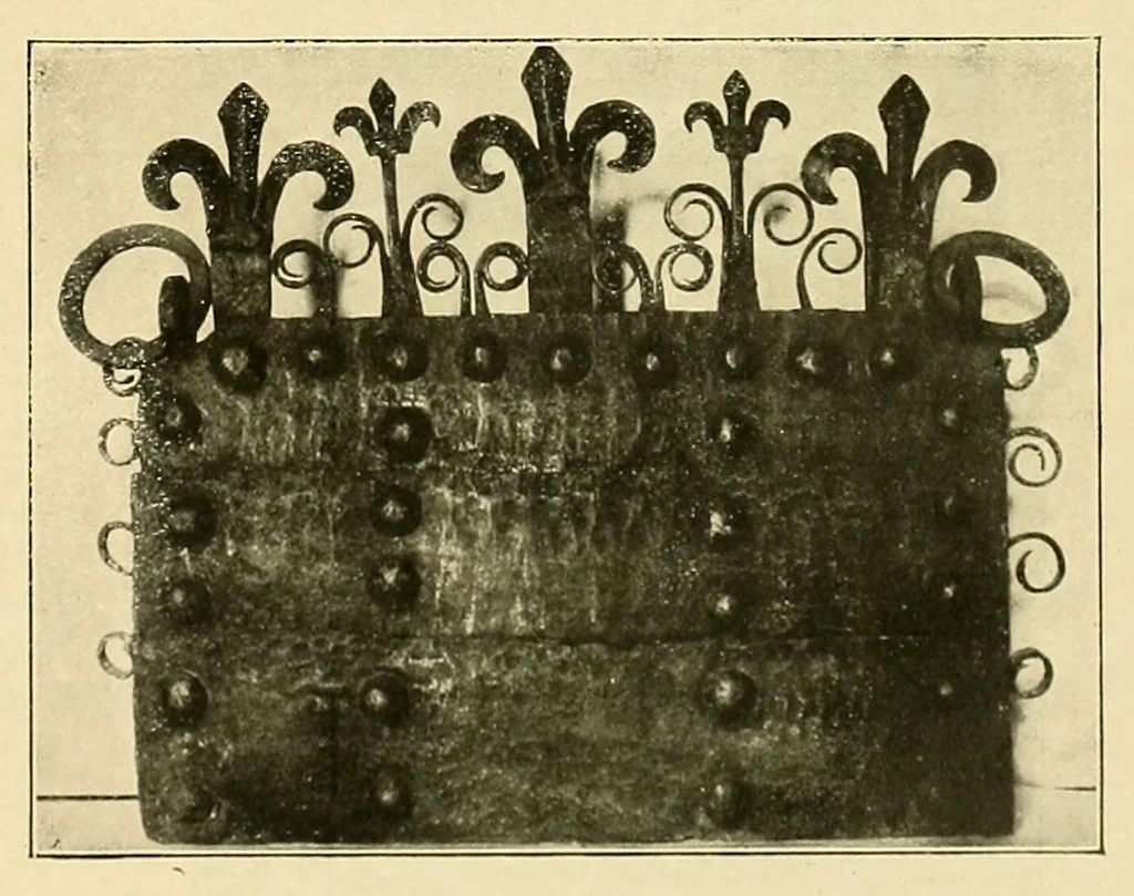 An illustration from Exposición de hierros antiguos españoles; catálogo por Pedro Miguel de Artiñano y Galdácano, 1919, leaf 177