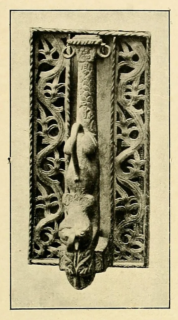 An illustration from Exposición de hierros antiguos españoles; catálogo por Pedro Miguel de Artiñano y Galdácano, 1919, leaf 185