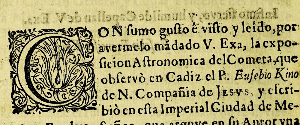 An illustration from Exposicion astronomica de el cometa, que el año de 1680. por los meses de noviembre, y diziembre, y este año de 1681. por los meses de enero y febrero, se ha visto en todo el mundo, y le ha observado en la ciudad de Cadiz,, 1681, leaf 14