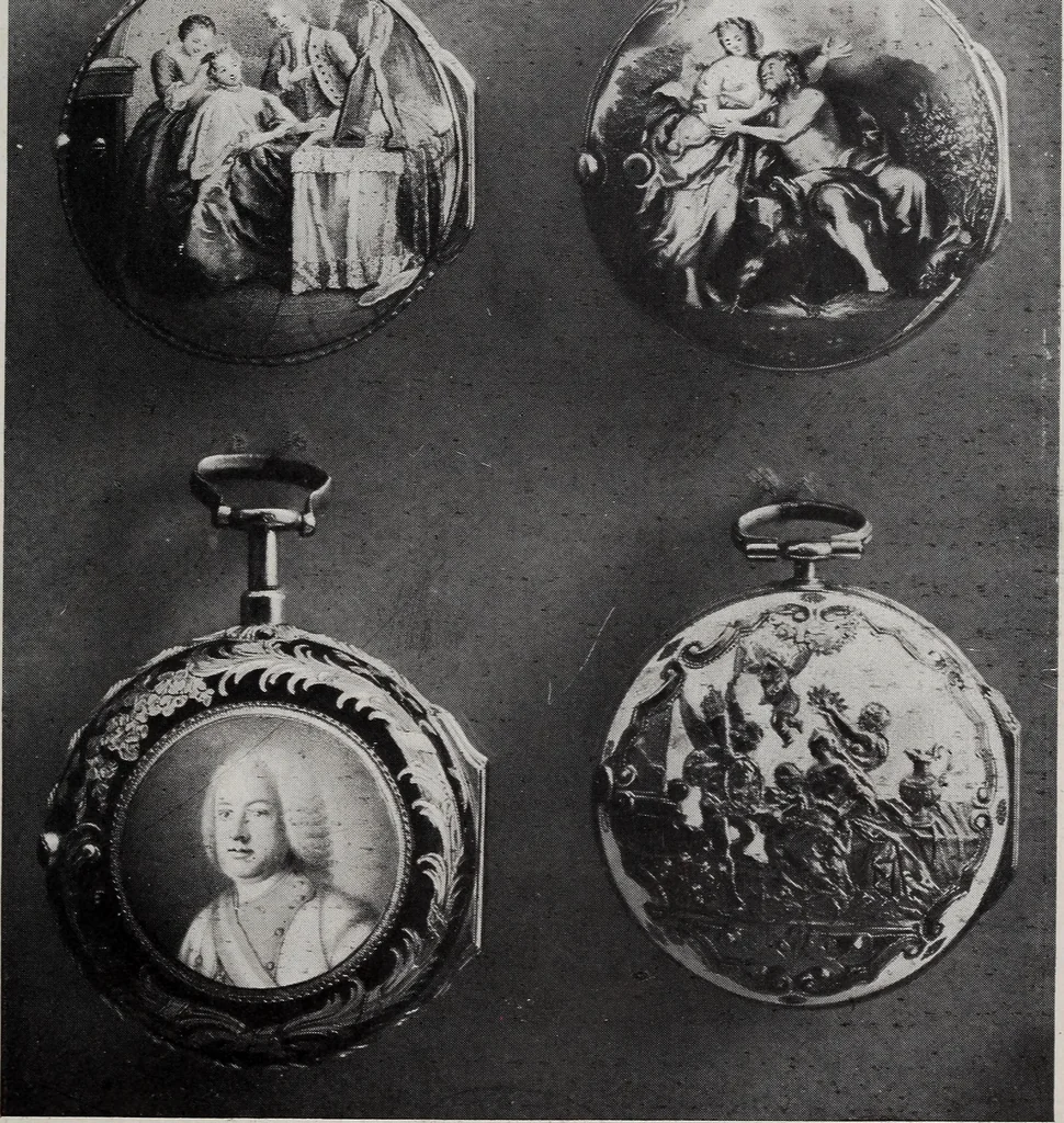 An illustration from Exposition du décor moderne de l'horlogerie et de la bijouterie : section d'enseignement, section rétrospective, 1921, 1921, leaf 50