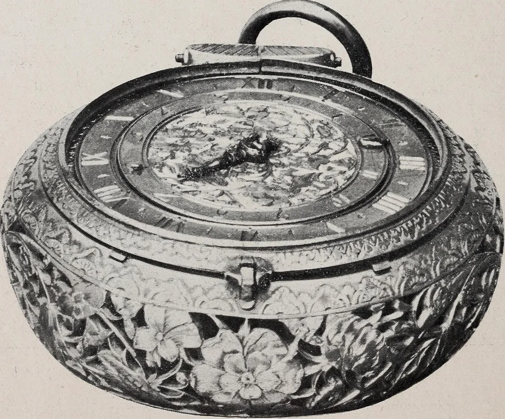 An illustration from Exposition du décor moderne de l'horlogerie et de la bijouterie : section d'enseignement, section rétrospective, 1921, 1921, leaf 69