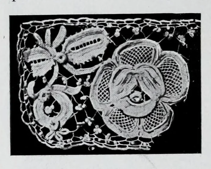 An illustration from Exposition Franco-Britannique, Londrés 1908 : section française (classe 84) dentelles, broderies, passementeries et dessins, 1908, leaf 50