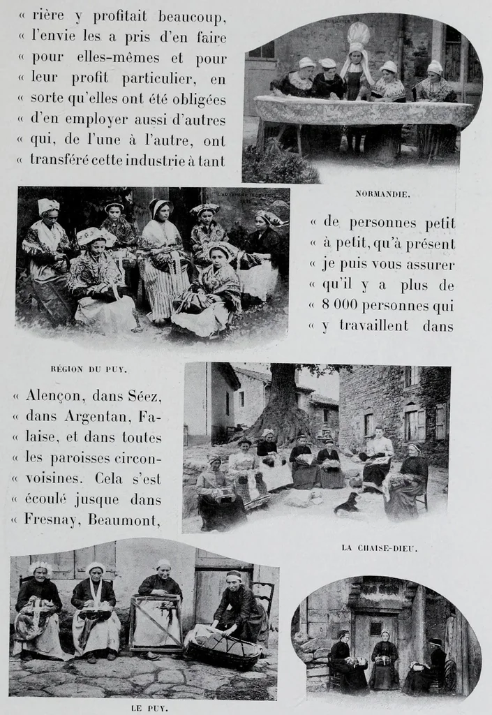 An illustration from Exposition Franco-Britannique, Londrés 1908 : section française (classe 84) dentelles, broderies, passementeries et dessins, 1908, leaf 57