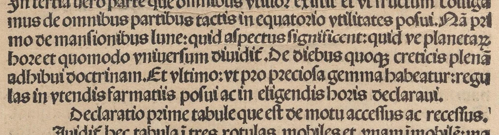 An illustration from Expositionis canonu[m] la Camillo Leonardo Expositionis canonu[m ibri desiderati equaitionis celestiu[m] motuum sine calculo, leaf 12