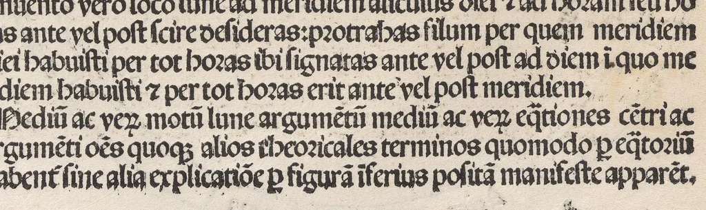 An illustration from Expositionis canonu[m] la Camillo Leonardo Expositionis canonu[m ibri desiderati equaitionis celestiu[m] motuum sine calculo, leaf 31