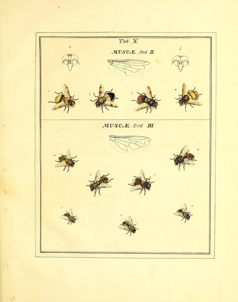 An illustration from An exposition of English insects : with curious observations and remarks, wherein each insect is particularly described; its parts and properties considered; the different sexes distinguished, and the natural history faithfully related : the whole illustrated with copper plates, 1776, leaf 77