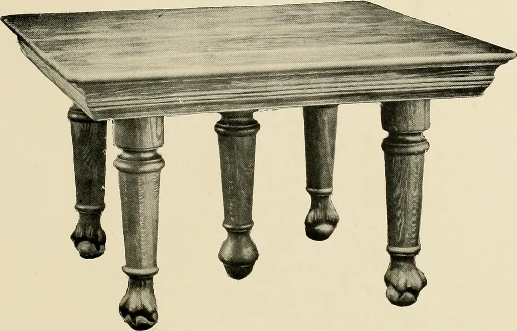 An illustration from Extension tables and sideboards., 1901, leaf 10