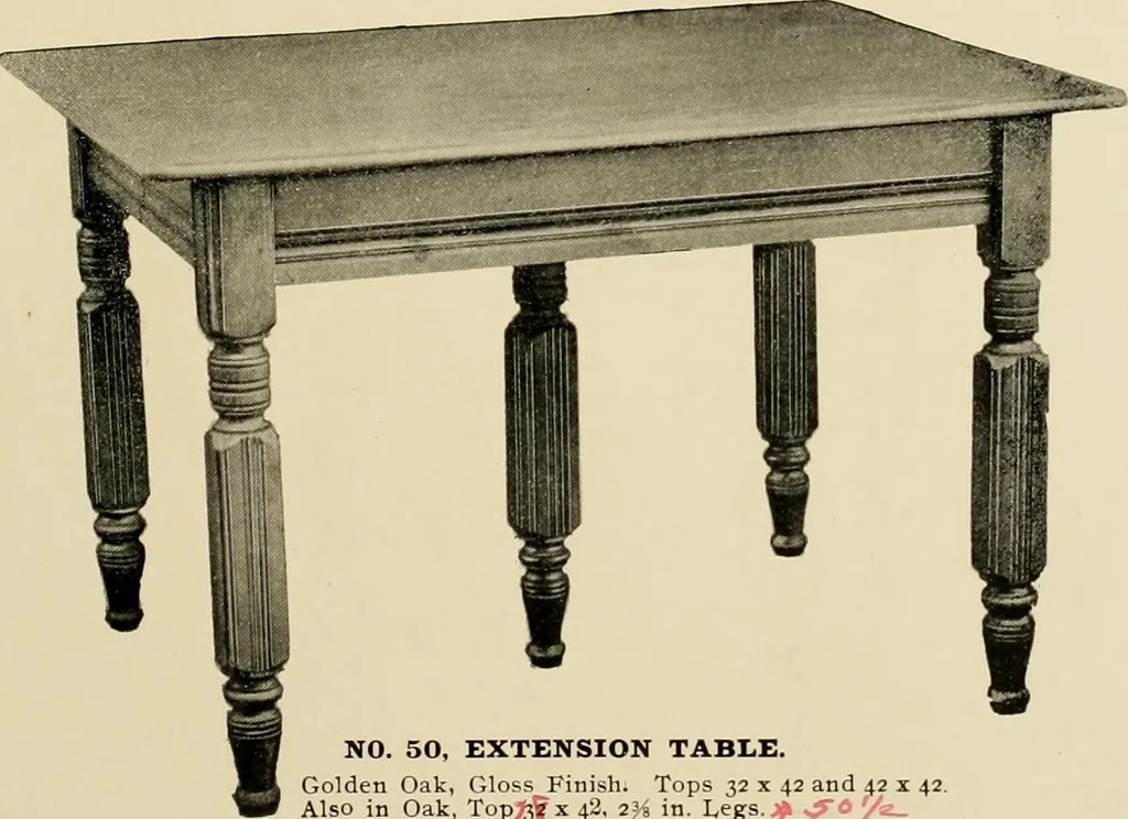 An illustration from Extension tables and sideboards., 1901, leaf 18