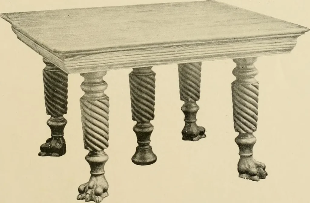 An illustration from Extension tables and sideboards., 1901, leaf 8