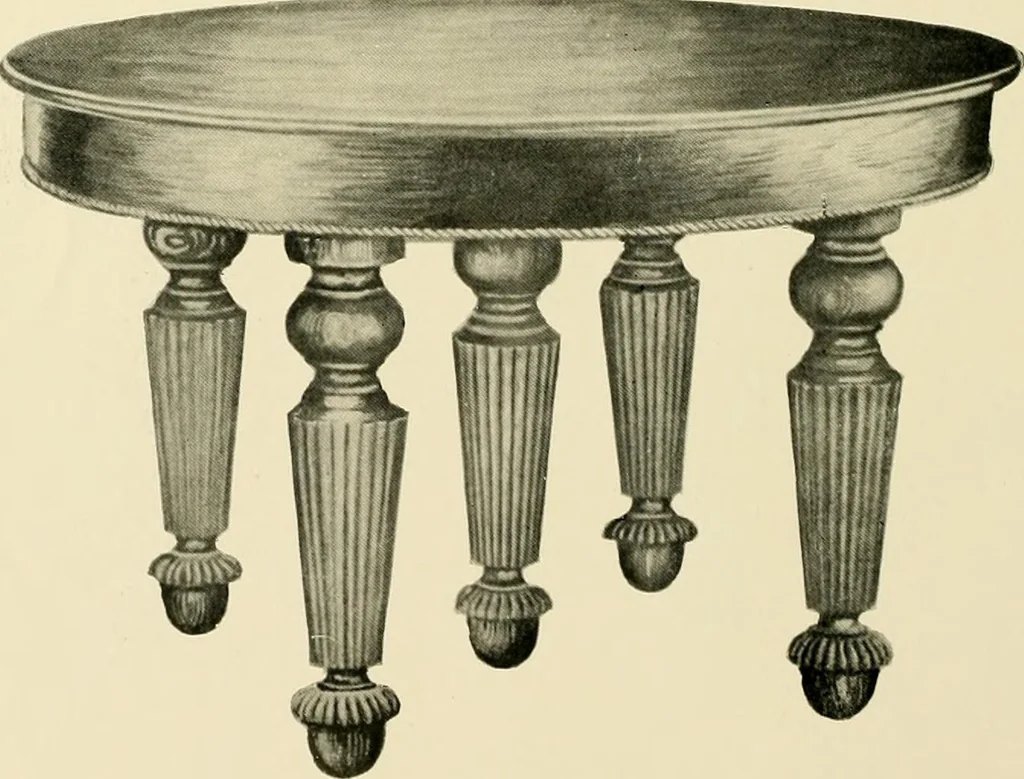 An illustration from Extension tables and sideboards., 1901, leaf 9