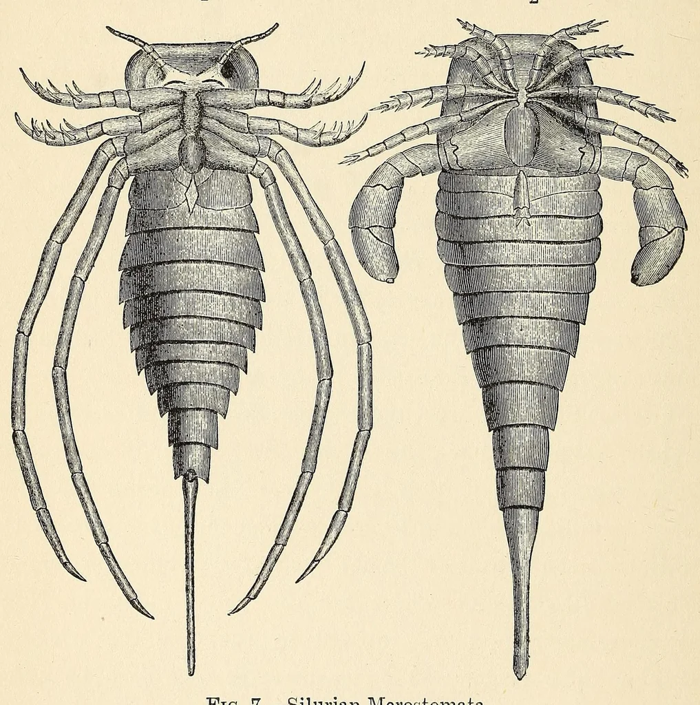 An illustration from Extinct monsters and creatures of other days: a popular account of some of the larger forms of ancient animal life, 1911, leaf 104