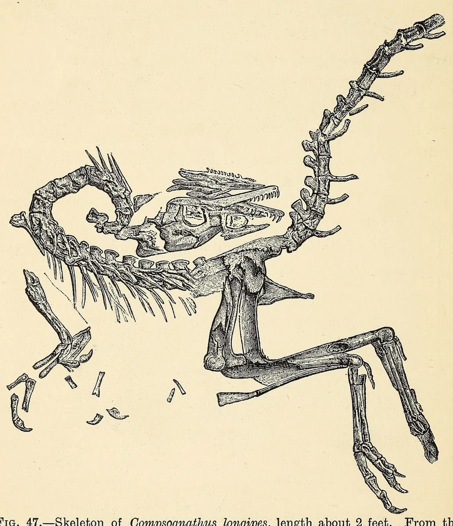 An illustration from Extinct monsters and creatures of other days: a popular account of some of the larger forms of ancient animal life, 1911, leaf 212