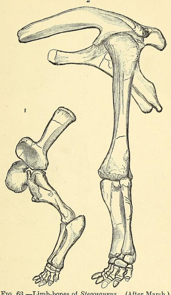An illustration from Extinct monsters and creatures of other days: a popular account of some of the larger forms of ancient animal life, 1911, leaf 275