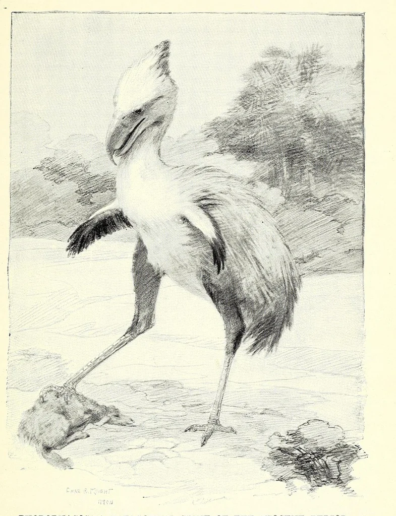 An illustration from Extinct monsters and creatures of other days: a popular account of some of the larger forms of ancient animal life, 1911, leaf 335