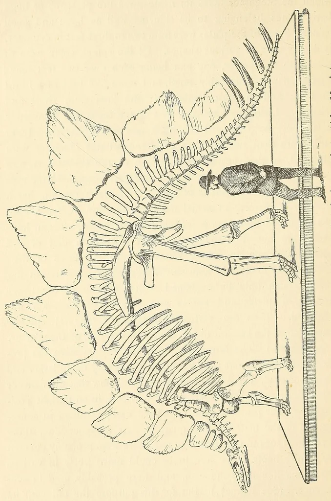 An illustration from Extinct monsters : a popular account of some of the larger forms of ancient animal life, 1893, leaf 186