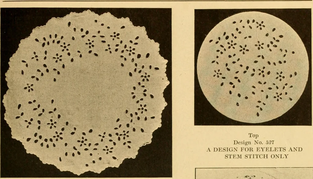 An illustration from Eyelet embroidery and its future possibilities, 1905, leaf 19