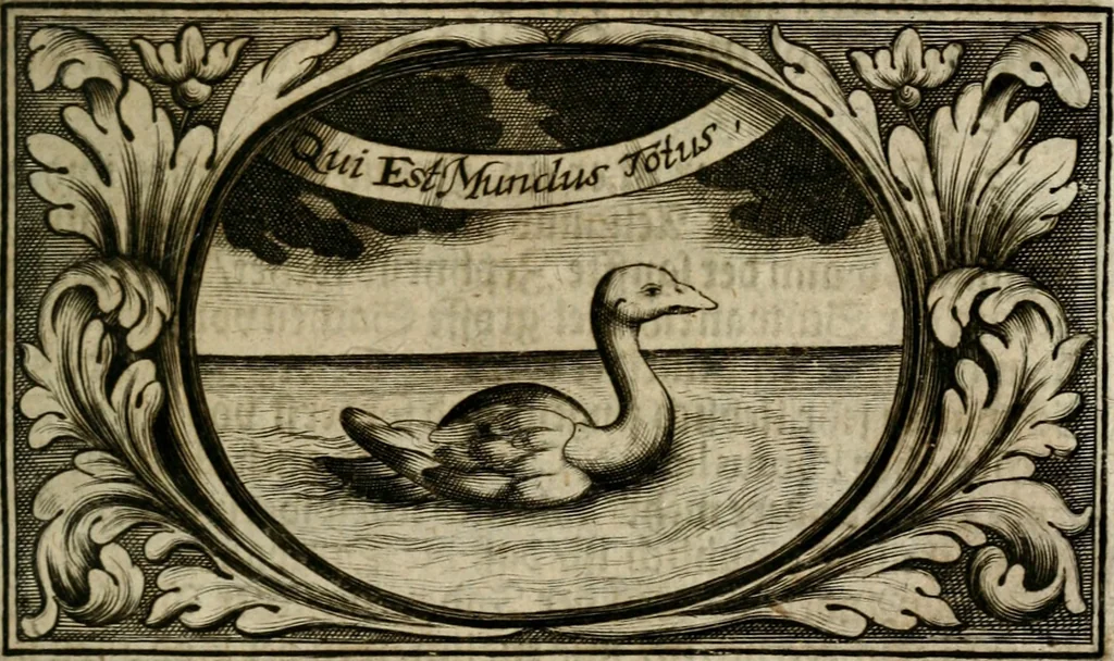 An illustration from Eyfer-schallende und andacht-funcklende marianische Lob-Trompeten, oder, Uber der glorwürdigsten Himmels-Königin Mariae vornehmste Feste : als dero heilwärtige Empfängnuss, erfreuliche Geburt löbliche Opferung ... Sinn-Bildern gezierte Lob-Reden ..., 1696, leaf 354