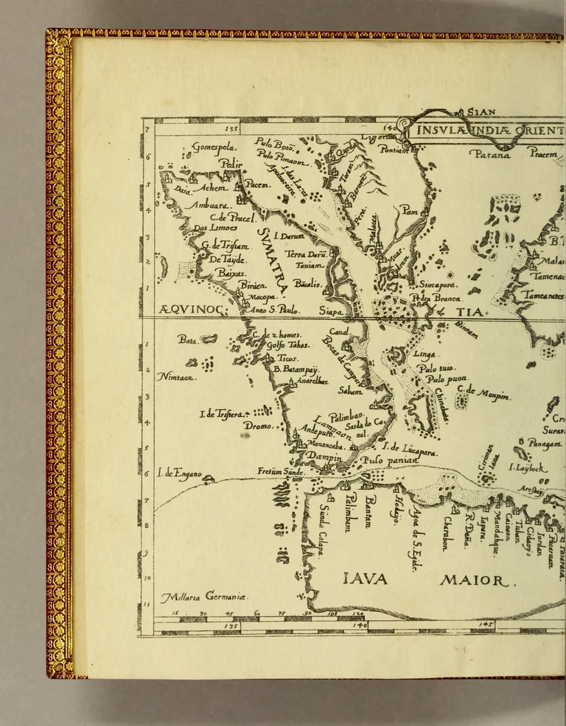 An illustration from Eylffte Schiffart, oder Kurtze Beschreibung einer Reyse, so von den Holländern vnd Seeländern, in die Ost Indien, mit neun grossen vnd vier kleinen Jagschiffen, vnder der Admiralschafft Peter Wilhelm Verhuffen, &c. in Jahren 1607. 1608. vnd 1609. verrichtet worden, neben vermeldung, was jhnen sonderlich begegnet sey., 1612, leaf 10