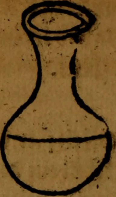 An illustration from Eyn kunstreichs warhafftigs vnd wolgegründtes Vrteil vnd Secretbüchlin, des Harns, von allerlei Farben, Zircklen, Wolcken, Zeychen vnnd Vnderstand, vom Geschmack, auch Vnderscheid, des alters vnnd der jungen, auch der Weiber, dess Menschen vnd des Vihs, auss den aller hochberümbtesten der Artzney lerern, zusam[m]en gezogen vnd gepraticieret worden : auch der aller höchst grund, aller einfachen vnd zusam[m]en gesetzten Artzneyen, dem gantzen menschlichen Cörper, hochnützlich vss brüderlicher Lieb an Tag geben, 1538, leaf 17