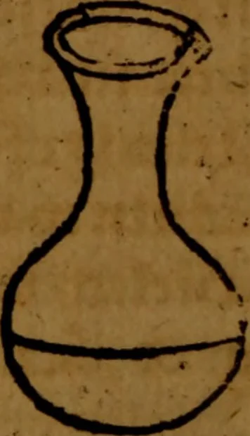 An illustration from Eyn kunstreichs warhafftigs vnd wolgegründtes Vrteil vnd Secretbüchlin, des Harns, von allerlei Farben, Zircklen, Wolcken, Zeychen vnnd Vnderstand, vom Geschmack, auch Vnderscheid, des alters vnnd der jungen, auch der Weiber, dess Menschen vnd des Vihs, auss den aller hochberümbtesten der Artzney lerern, zusam[m]en gezogen vnd gepraticieret worden : auch der aller höchst grund, aller einfachen vnd zusam[m]en gesetzten Artzneyen, dem gantzen menschlichen Cörper, hochnützlich vss brüderlicher Lieb an Tag geben, 1538, leaf 19