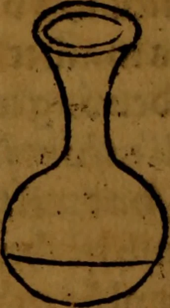 An illustration from Eyn kunstreichs warhafftigs vnd wolgegründtes Vrteil vnd Secretbüchlin, des Harns, von allerlei Farben, Zircklen, Wolcken, Zeychen vnnd Vnderstand, vom Geschmack, auch Vnderscheid, des alters vnnd der jungen, auch der Weiber, dess Menschen vnd des Vihs, auss den aller hochberümbtesten der Artzney lerern, zusam[m]en gezogen vnd gepraticieret worden : auch der aller höchst grund, aller einfachen vnd zusam[m]en gesetzten Artzneyen, dem gantzen menschlichen Cörper, hochnützlich vss brüderlicher Lieb an Tag geben, 1538, leaf 25