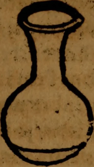 An illustration from Eyn kunstreichs warhafftigs vnd wolgegründtes Vrteil vnd Secretbüchlin, des Harns, von allerlei Farben, Zircklen, Wolcken, Zeychen vnnd Vnderstand, vom Geschmack, auch Vnderscheid, des alters vnnd der jungen, auch der Weiber, dess Menschen vnd des Vihs, auss den aller hochberümbtesten der Artzney lerern, zusam[m]en gezogen vnd gepraticieret worden : auch der aller höchst grund, aller einfachen vnd zusam[m]en gesetzten Artzneyen, dem gantzen menschlichen Cörper, hochnützlich vss brüderlicher Lieb an Tag geben, 1538, leaf 28