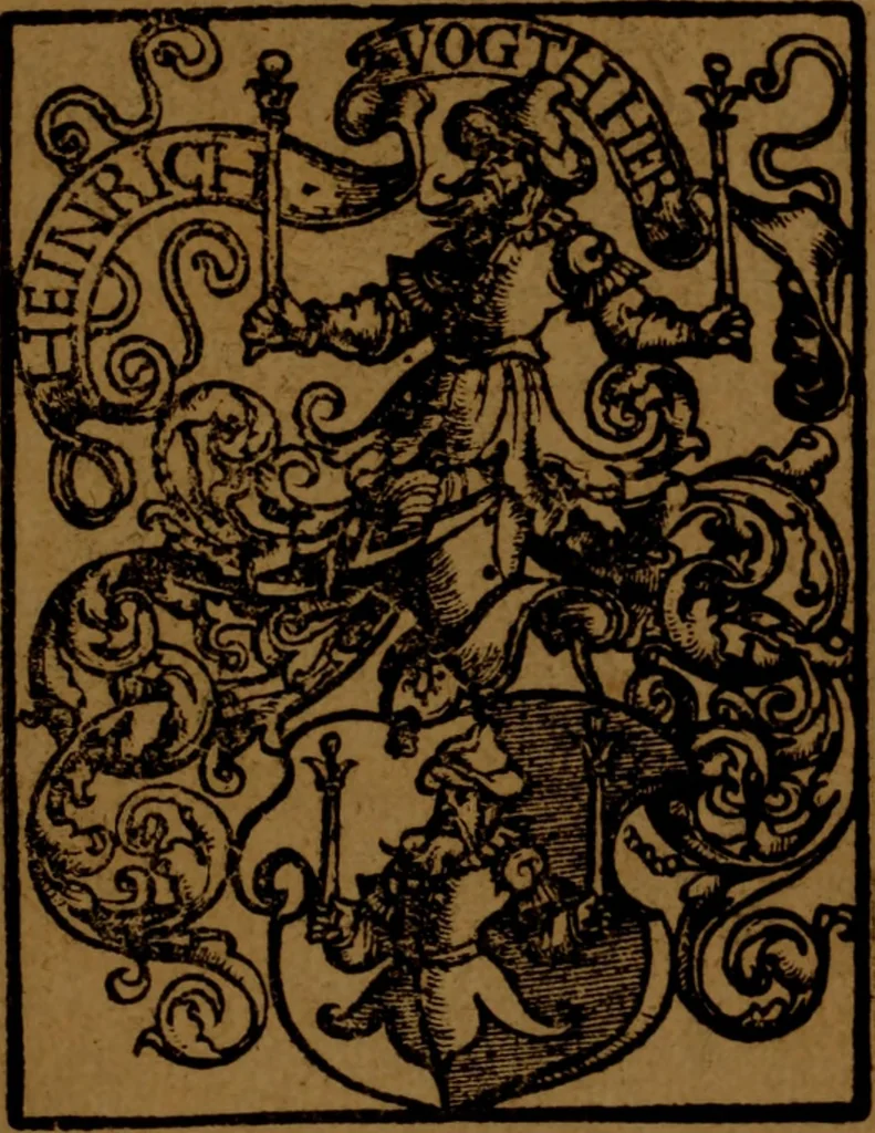 An illustration from Eyn kunstreichs warhafftigs vnd wolgegründtes Vrteil vnd Secretbüchlin, des Harns, von allerlei Farben, Zircklen, Wolcken, Zeychen vnnd Vnderstand, vom Geschmack, auch Vnderscheid, des alters vnnd der jungen, auch der Weiber, dess Menschen vnd des Vihs, auss den aller hochberümbtesten der Artzney lerern, zusam[m]en gezogen vnd gepraticieret worden : auch der aller höchst grund, aller einfachen vnd zusam[m]en gesetzten Artzneyen, dem gantzen menschlichen Cörper, hochnützlich vss brüderlicher Lieb an Tag geben, 1538, leaf 6